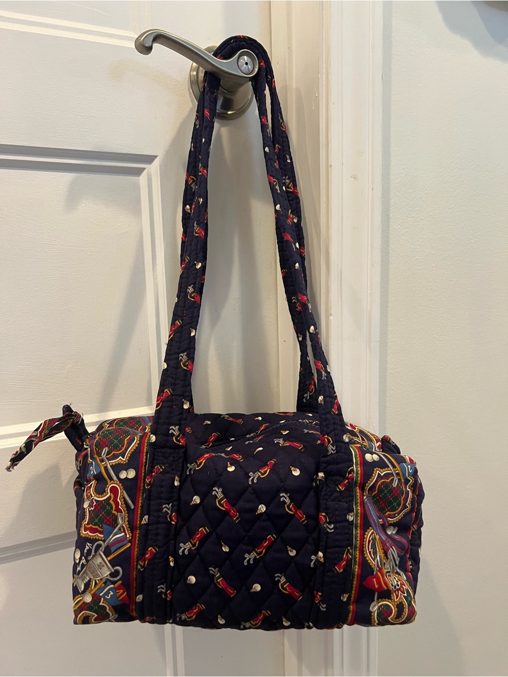 Vera Bradley Vintage 100 Handbag, Golf Navy, 1994